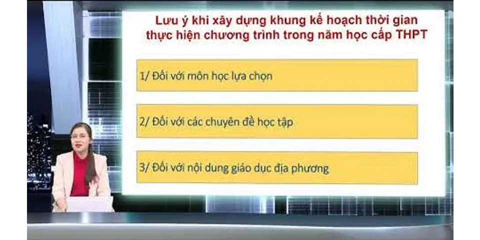 Kế hoạch giáo dục của giáo viên THPT